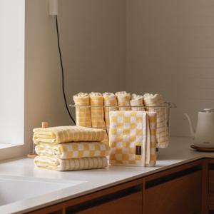 [무케] _버터수건 10P(벌크포장) 첨단향균기능원사 저염색공법 무형광