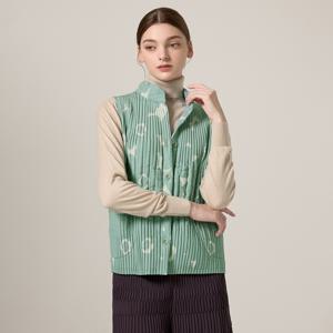 [최초가 198000원] 프린트 퀼팅 누빔 반하이 조끼_YH12WRPVT01