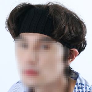 롤프 헤어 밴드 머리 밴딩 니트 손뜨개 스포츠 패션 블랙 검정 남성 여성 투바이투