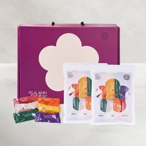 속이 꽉찬  무당 저염 앙금 가래떡 6종 인절미 선물세트 (10개x2팩)