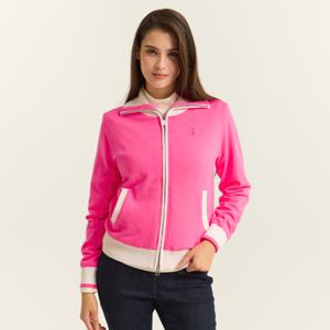 여성 카라 풀집업 방풍 스웨터 핑크 MQ422LSJO2