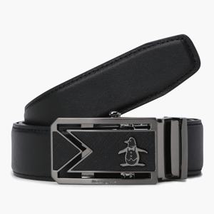 남성 M 로고 반자동 벨트 블랙(MQ321MBT71)