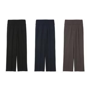 [1+1+1] 여성 트리코트 세미와이드 기모 본딩 팬츠 3종세트(LWGW)