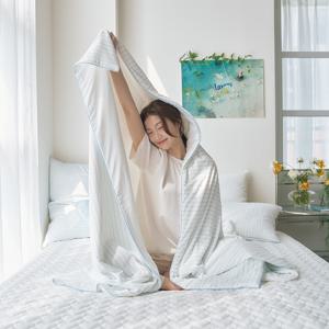 히말라야 즉각쿨링되는 부드러운 여름 냉감 스트라이프 차렵이불