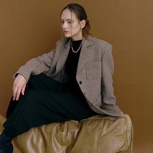 [모우트] OUT-POCKET WOOL JACKET_ASH BROWN [MO24FJK005A]