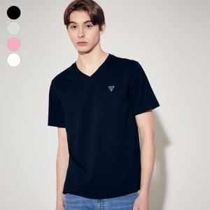 게스진 남성 미니삼각 브이넥 반팔티셔츠 MP2K9431