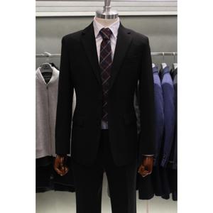 [롯데백화점]캐주얼]S/S 고퀄리티 블랙컬러 솔리드 모직혼방 정장세트 RPAMSJ22A