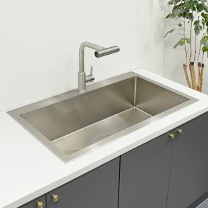 25년형 예작 엠보 심플리스 EM-88S 풀세트 사각 싱크볼 나노코팅 수전 배수구 포함 88cm