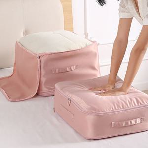 이불 압축 파우치 겨울옷 보관함 이불 압축팩 정리함 이불보관주머니 이불정리 이불보관함