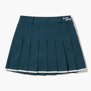 르꼬끄골프 여성 밑단 배색포인트 플리츠 스커트 (GO322LSK91)