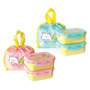 스미코구라시 뉴 사각밀폐 2단 도시락