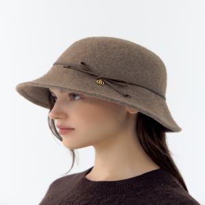 헤지스 액세서리 [[24FW]] HILG4F813I2 베이지 스트랩 울혼방 니트벙거지모자