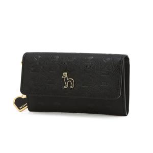 헤지스 액세서리 여성 [[24FW]] WIHO4F516BK [스테디셀러]블랙 이니셜패턴 소가죽 카드지갑