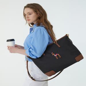 헤지스 액세서리 여성 [[24FW]] WIBA4F809BK [스테디셀러] 블랙 소재배색 나일론 숄더백