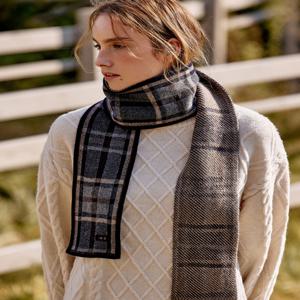 액세서리 [[25FW]] DBMU5FE30N2 [DAKS MUFFLER][캐시미어100][목도리] 남녀공용 네이비 체크 캐