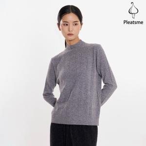 [최초가 78000원] 반 하이넥 지그재그 스트라이프 니트 티셔츠_EKTSF025009