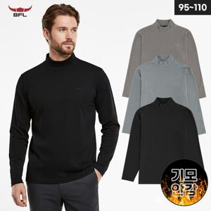 BFL 남성 겨울 피치기모 반목폴라 긴팔티셔츠 스판 터틀넥 데일리 등산 이너티 W2EPTS-619M