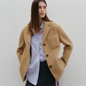 바니스뉴욕 25FW 카니 헤어리 알파카 재킷 코트