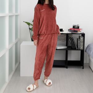 극세사 수면잠옷 상하세트 플리스버건디 수면잠옷 여자수면바지 남자수면바지 겨울바지 아동양말