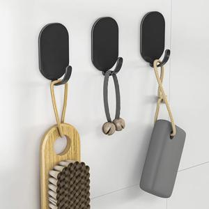 위스테이 라운드 접착 후크 세트 무타공 부착형 다용도 고리 걸이 10p