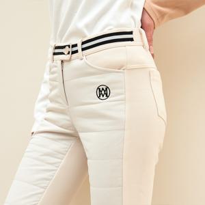 여성골프웨어 앞패딩 기모 슬림팬츠