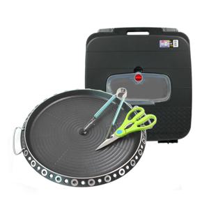 위생구이팬 가위 집게 가방포함 그릴팬 불판 (원형/G300)