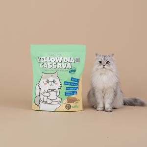 미유박스 고양이모래 옐로우 다이아 천연 브라질 카사바 모래 혼합입자 4.5kg