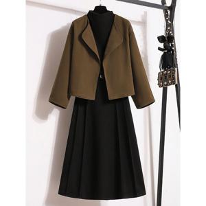 [하프클럽] 브레아 크롭 모직 정장 세트_NC3ST001