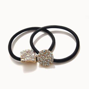 제이로렌 H0581 골드 오로라 큐빅 헤어 머리끈