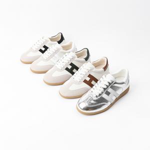 신난다슈 여성 스니커즈 운동화 2cm 플랫 단화 발편한 쿠션 소가죽 MRO257122