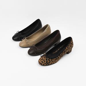 신난다슈 여성 구두 펌프스힐 3cm 여자 리본 플랫 발편한 통굽 낮은굽 ST257912