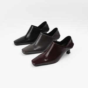 신난다슈 여성 구두 펌프스 힐 5cm 뮬 슬리퍼 블로퍼 힐 발편한 사각코LO254904