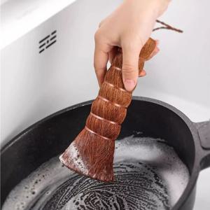 정직한솔 자연유래 종려나무 우드브러쉬 다용도 세척솔