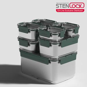 스텐락 모스트 반찬통 7P 02 비스포크 세트 포레스트그린