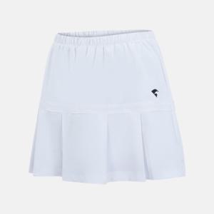 비트로 여성용 탁구 배드민턴 테니스 베이직한 화이트 주름 스커트 SP82217_WH