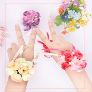 브라이덜 베이비 샤워 소품 출산 이벤트 꽃팔찌 돌잔치 결혼식 하객 학예회 셀프 웨딩 KK0226