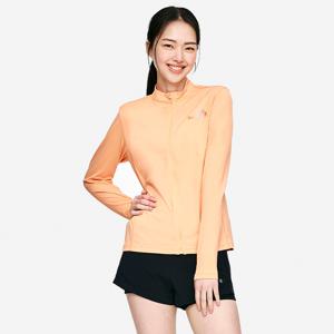 우먼 트로피컬 릴렉스핏 집업 래쉬가드 라이트오렌지 (B5SWWZR031LOR)