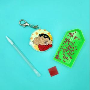 DIY키링형 짱구 보석십자수 6X6cm 짱구의 뽀뽀