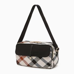 닥스골프 여성 베이지 시즌백 체크 플랩 크로스백DNGF5F962I1