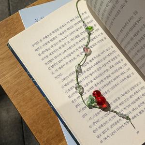 비즈 책갈피 끈갈피 DIY 만들기 키트 과일 북마크 독서템 북마커 네잎클로버 은방울꽃
