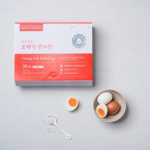 가농 짜지 않은 오메가 반숙란 20구(1+등급란 사용 계란 달걀)