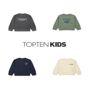 MKF4TR1201 탑텐키즈 남아 테리 가먼트다잉 스웨트셔츠