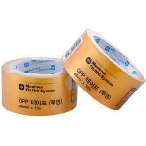 OPP박스테이프 투명 A450 48mmx50y 문화산업