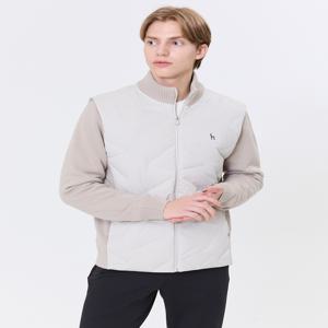 헤지스 골프 남성 [[24FW]] WPSW4D907I1 [스테디셀러]하이브리드 경량 패딩 집업니트 (BEIGE)