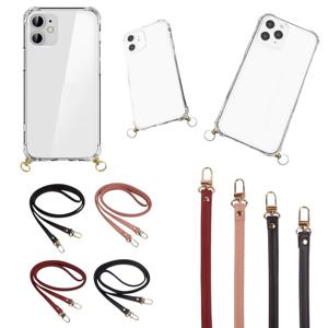 아이폰 6S플러스 방탄링 (레더 목걸이) 젤리 폰케이스 가죽 커플 크로스 어깨끈 어깨줄