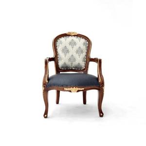 [퍼니프랑] 수입 유럽형 빈티지 엔틱가구 TR 25 리버티 1인 블루 소파 의자