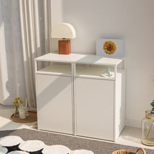 비올라 화이트 거실 협탁 슬림 수납장세트 800 IH24097 /착불