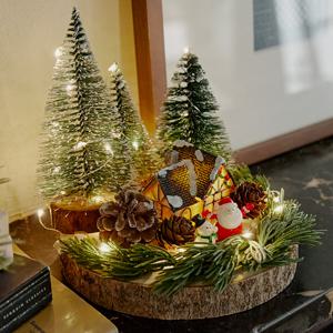크리스마스 트리 센터피스 전구 산타 꾸미기 풀세트 포레스트하우스