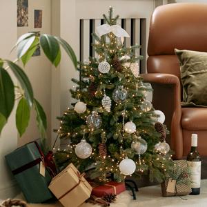 크리스마스 중형트리 100cm 전구 오너먼트 풀세트 트윙클 크리스탈