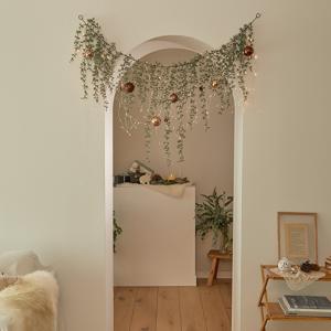 크리스마스 가랜드 트리 행잉플랜트 전구 오너먼트 풀세트 앰버 2size